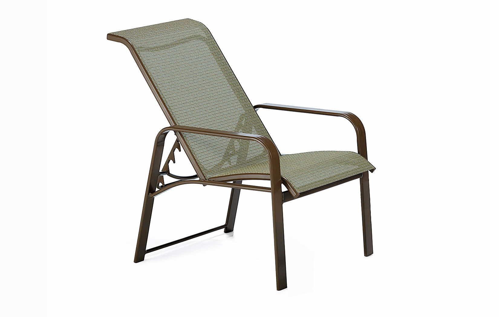 Aluminum sling deals back patio chairs